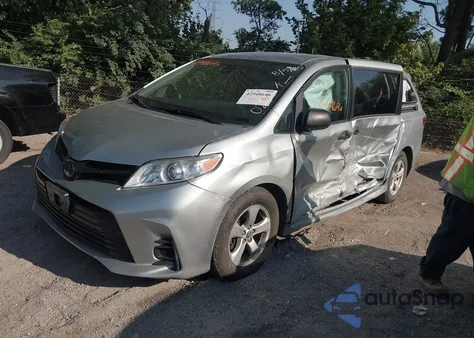 2020 Toyota Sienna L из США, поврежденный, VIN 5TDZZ3DC2LS030234
